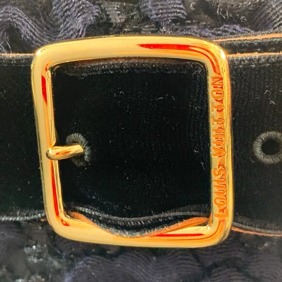 LOUIS VUITTON Size 8 Black Midnight Blue Acetate Blend Sleeveless Cocktail Dress - Picture 7 of 10